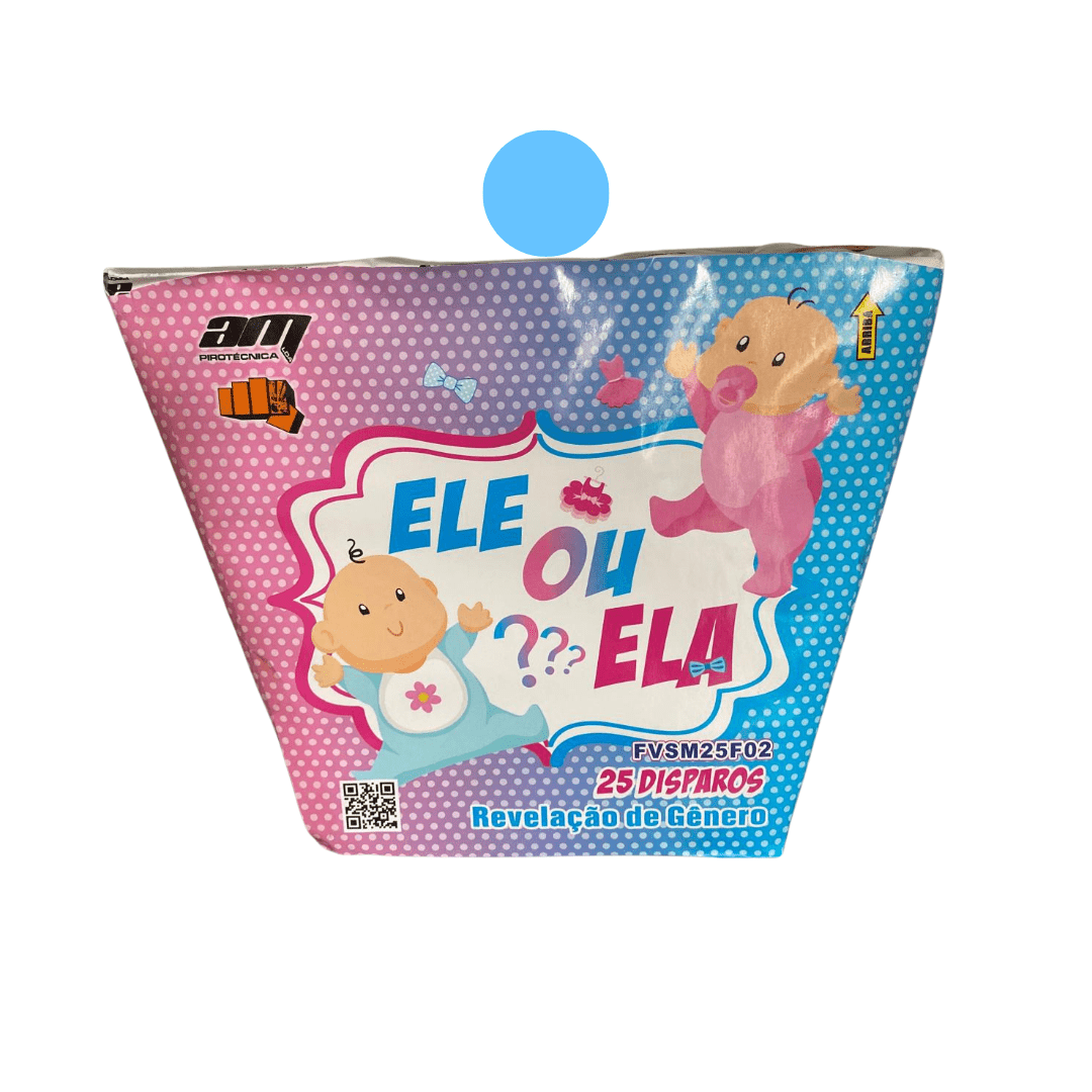 Bateria Ele ou Ela - Azul - Louro Pirotecnia