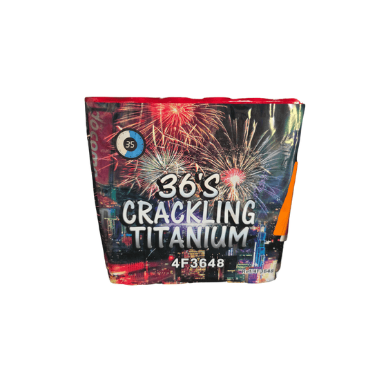 Bateria Crackling Titanium - 36 Disparos - Louro Pirotecnia