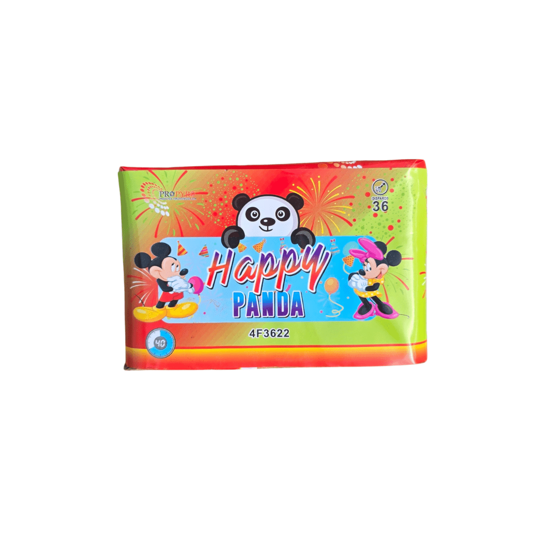Bateria Happy Panda - 36 Disparos - Louro Pirotecnia