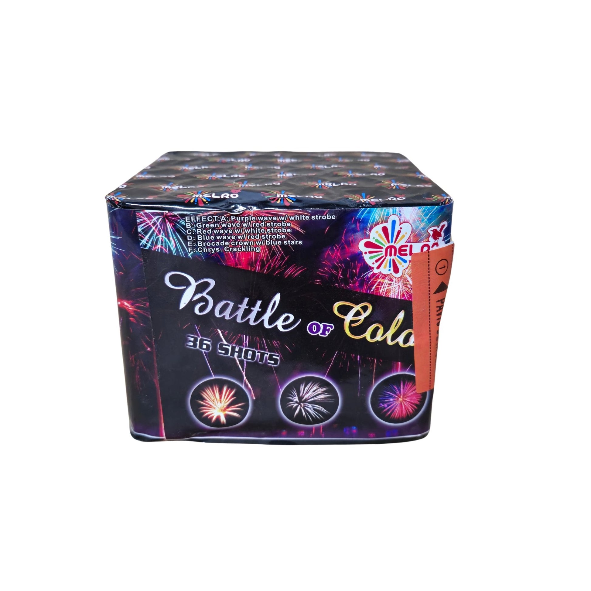 Bateria Battle of Colors - 36 Disparos - Louro Pirotecnia