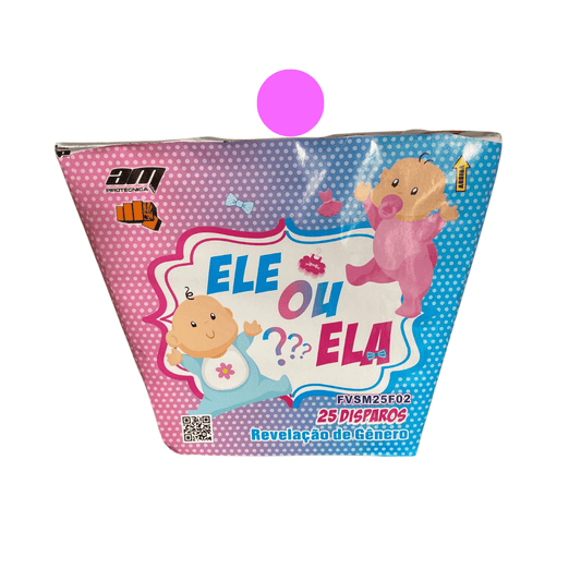 Bateria Ele ou Ela - Rosa - Louro Pirotecnia