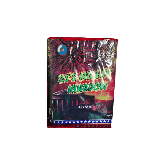 Bateria Mighty Kingdom - 25 Disparos - Louro Pirotecnia