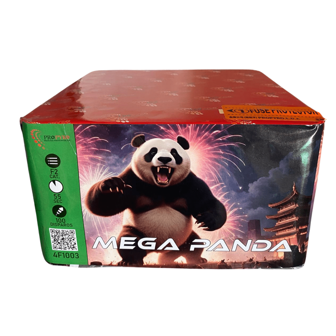 Bateria Mega Panda - 100 Disparos - Louro Pirotecnia