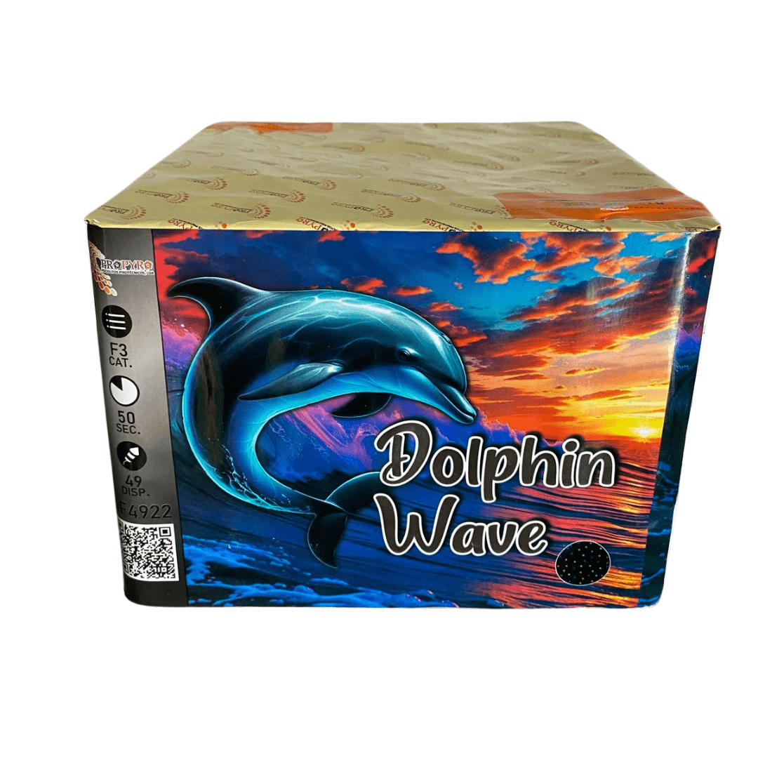 Bateria Dolphin Wave - 49 Disparos - Louro Pirotecnia